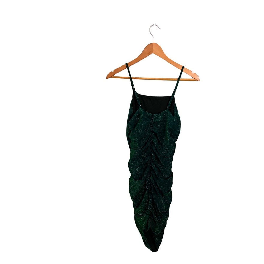 Glitter Party Green Dress - Picture 2 of 6
